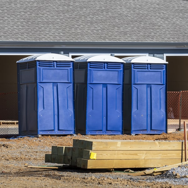 what is the maximum capacity for a single portable restroom in Bassett Arkansas